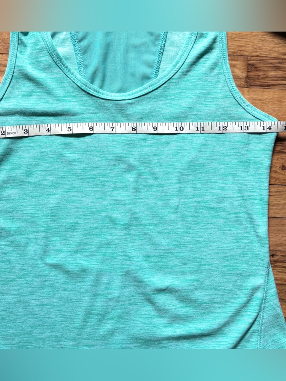 Old Navy Tank Active Breathe On XS Teal Racerback Mesh Workout Top Athleisure - Picture 8 of 8